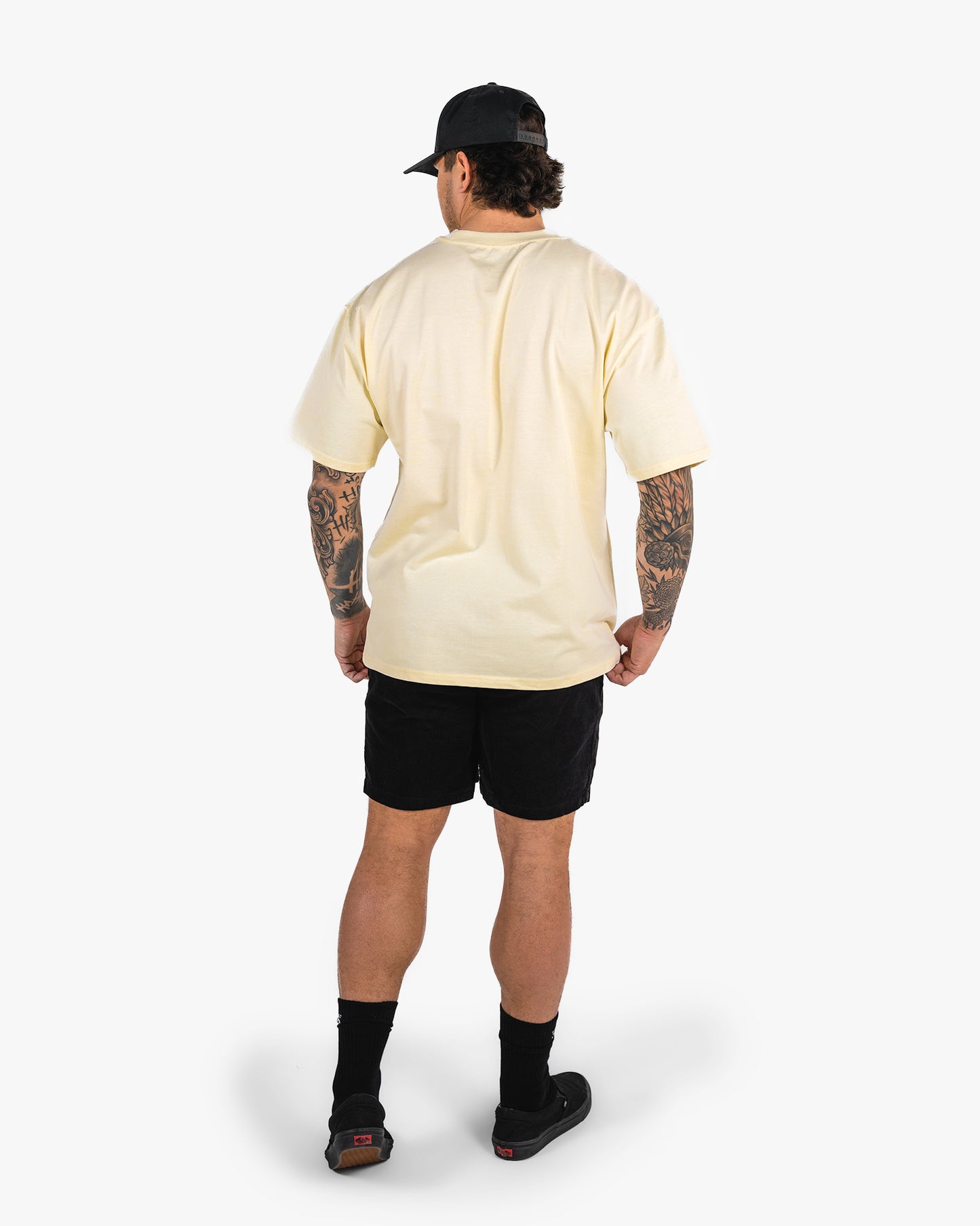 Icon Heavyweight Tee - Butter w/ Black