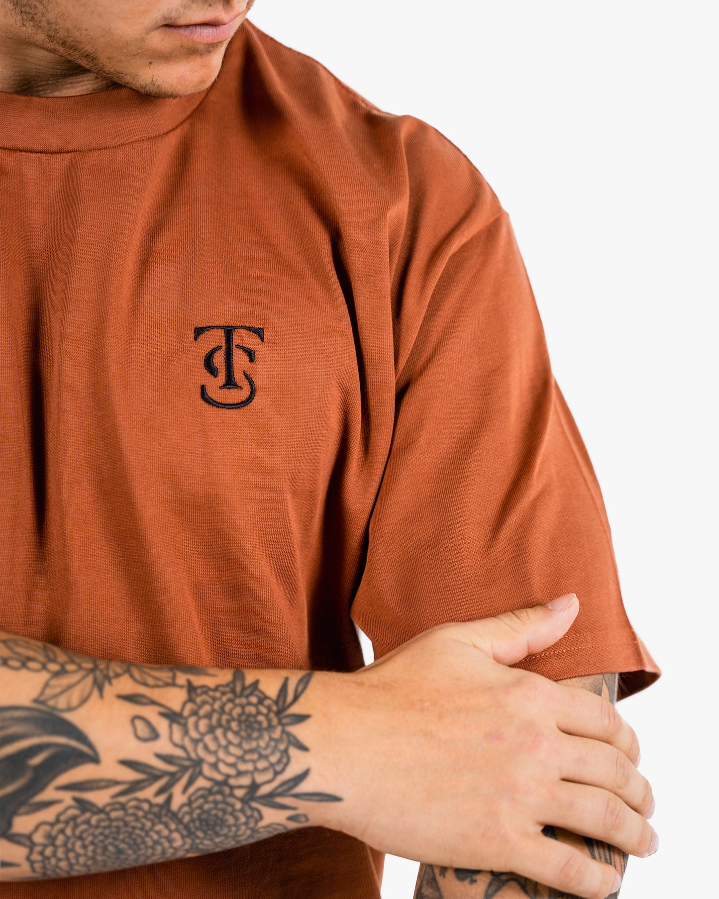 Icon Heavyweight Tee - Clay w/ Black