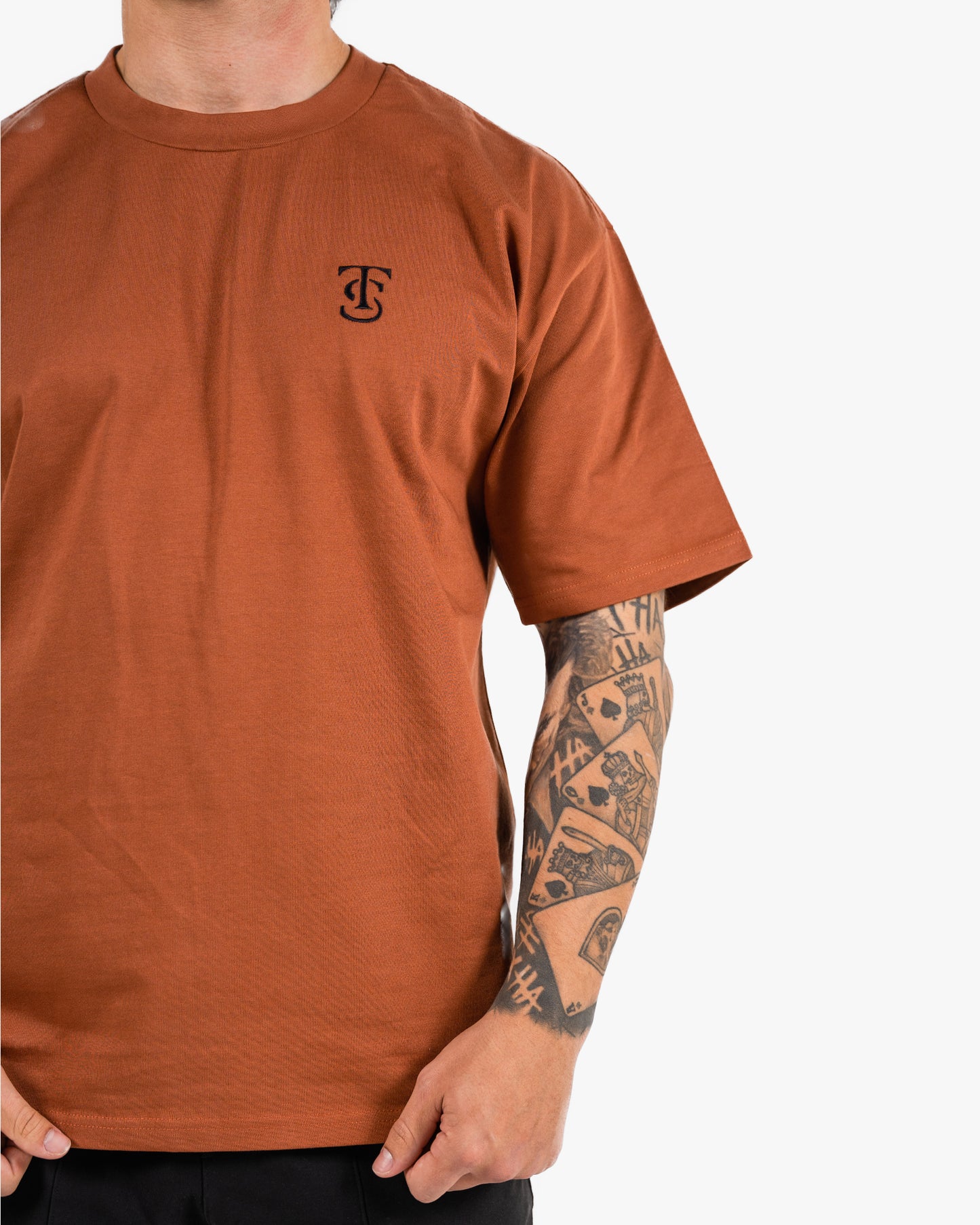 Icon Heavyweight Tee - Clay w/ Black