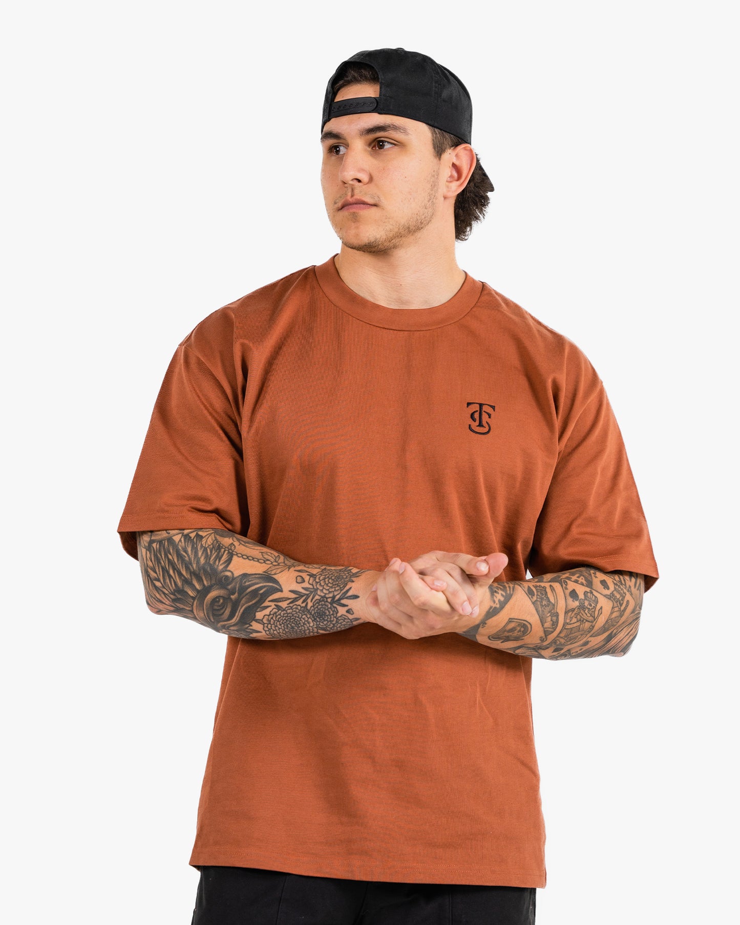 Icon Heavyweight Tee - Clay w/ Black