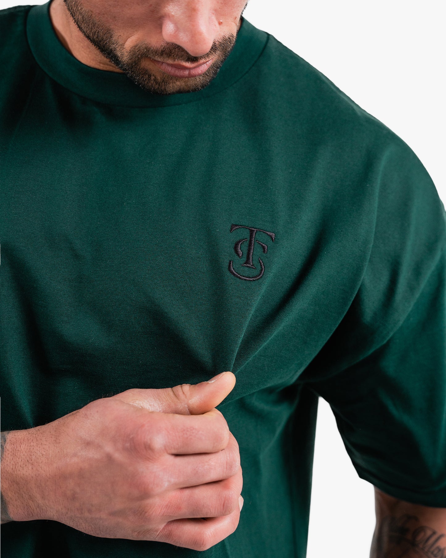 Icon Heavyweight Tee - Pine w/ Black