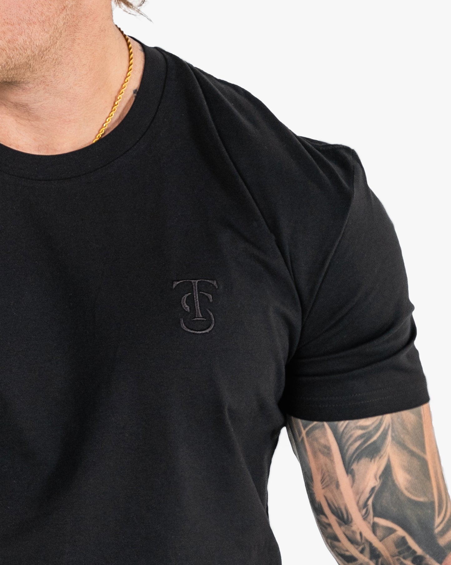 Icon Long Tee - Black w/ Black