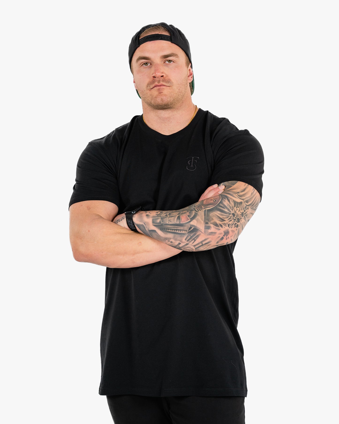 Icon Long Tee - Black w/ Black