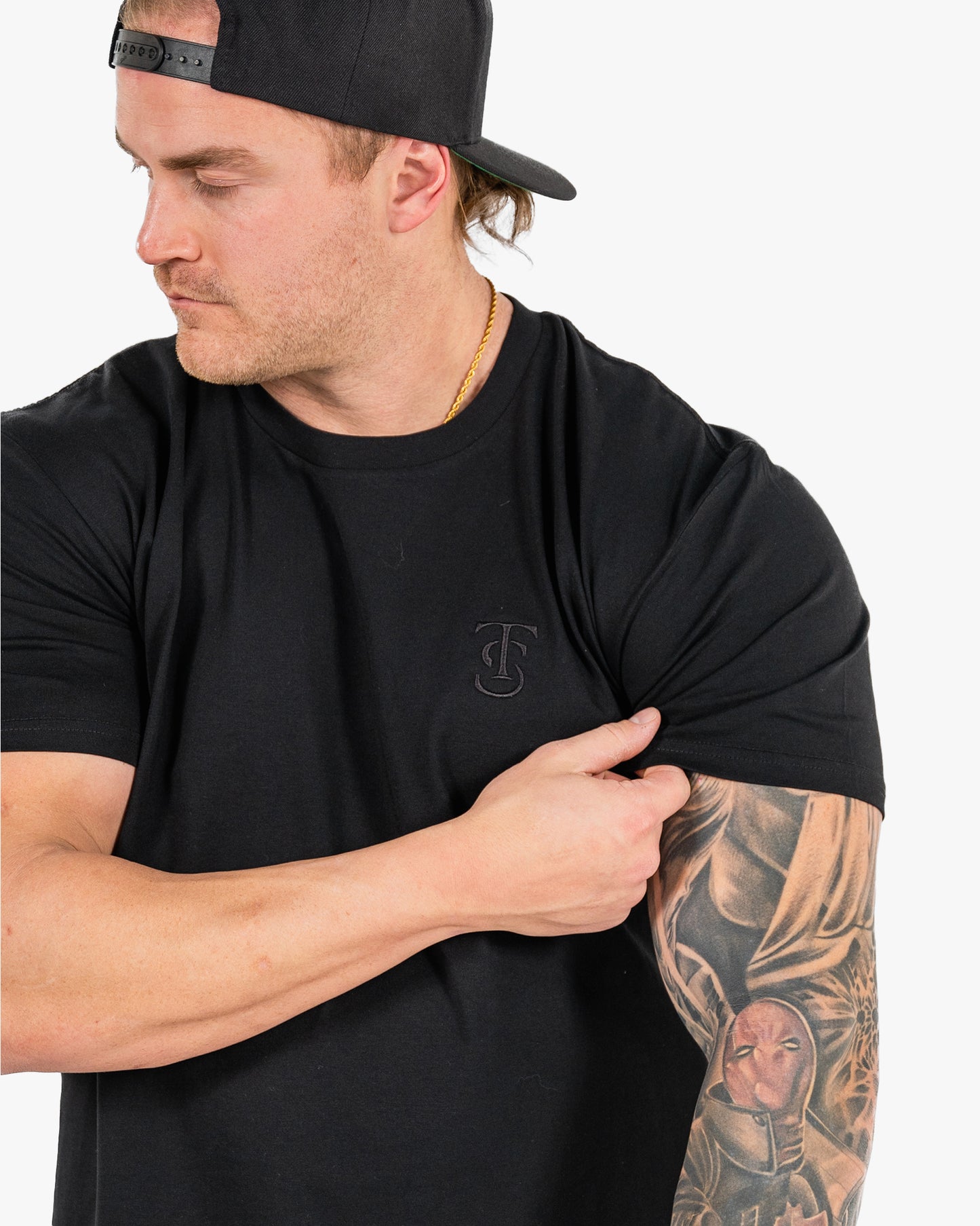 Icon Long Tee - Black w/ Black