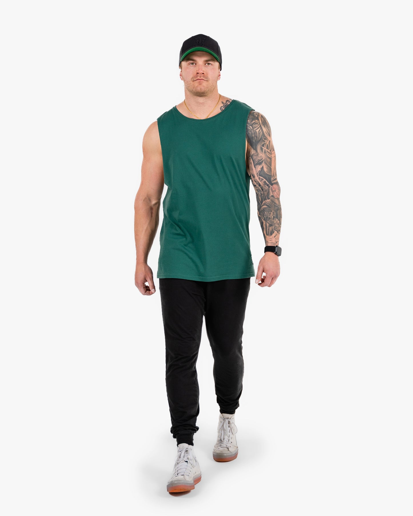 Icon Tank - Green w/ Black