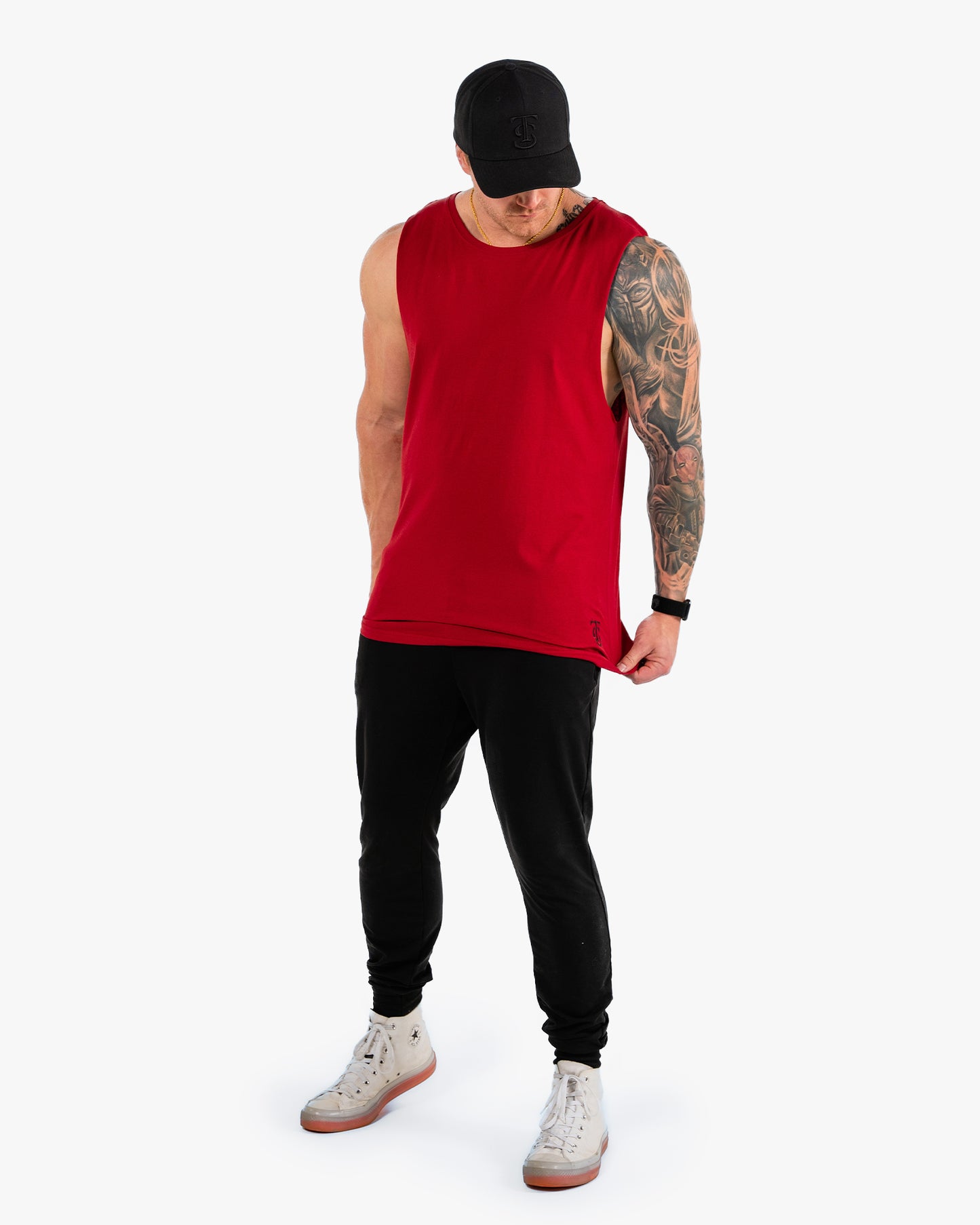 Icon Tank - Red w/ Black