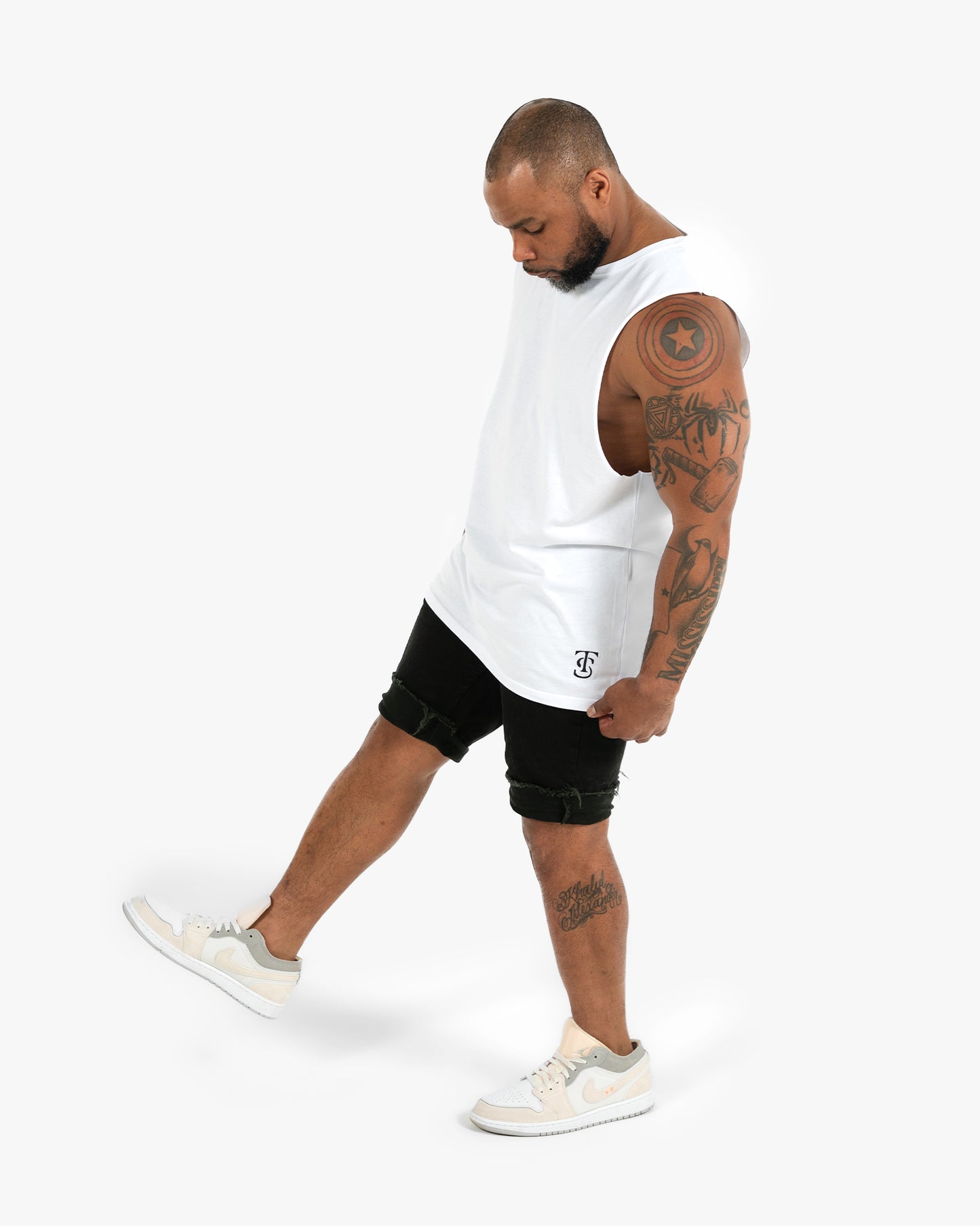 Icon Tank - White w/ Black