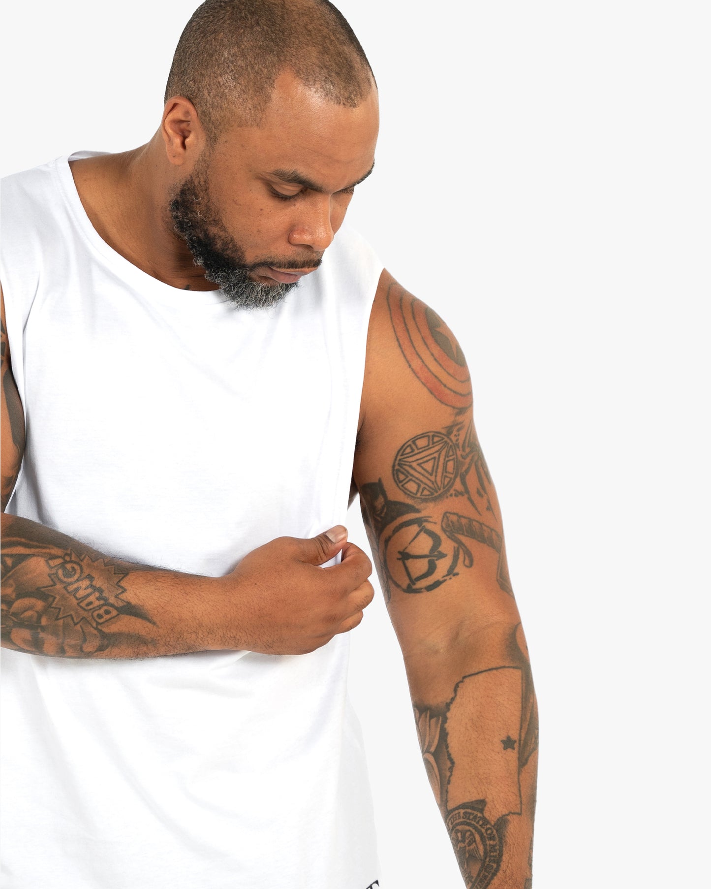 Icon Tank - White w/ Black