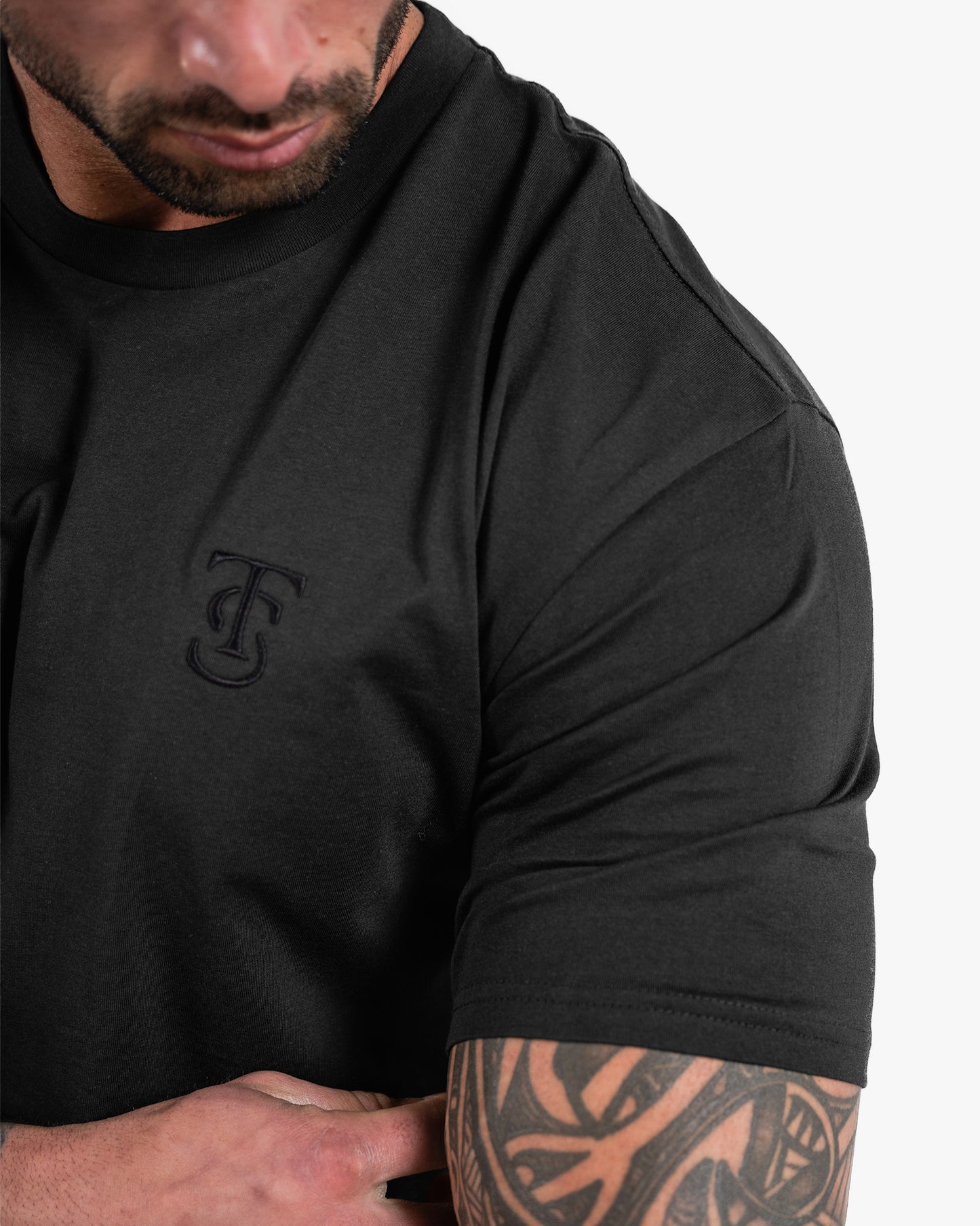 Icon Tee - Charcoal w/ Black
