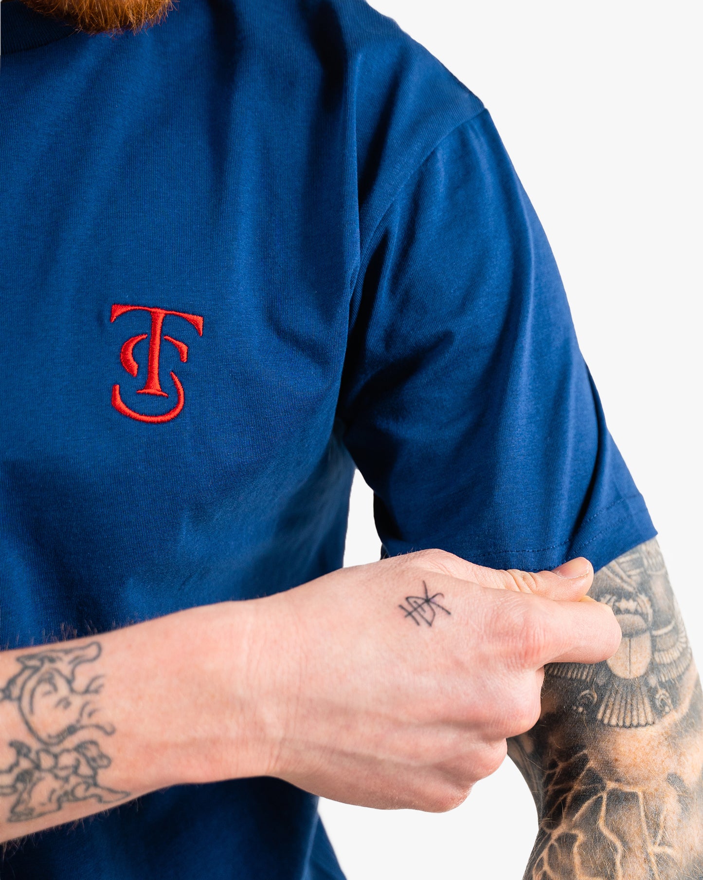 Icon Tee - Blue w/ Red