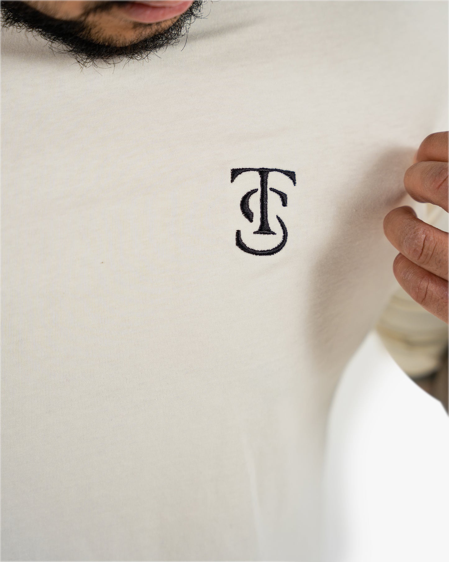 Icon Tee - Ecru w/ Black