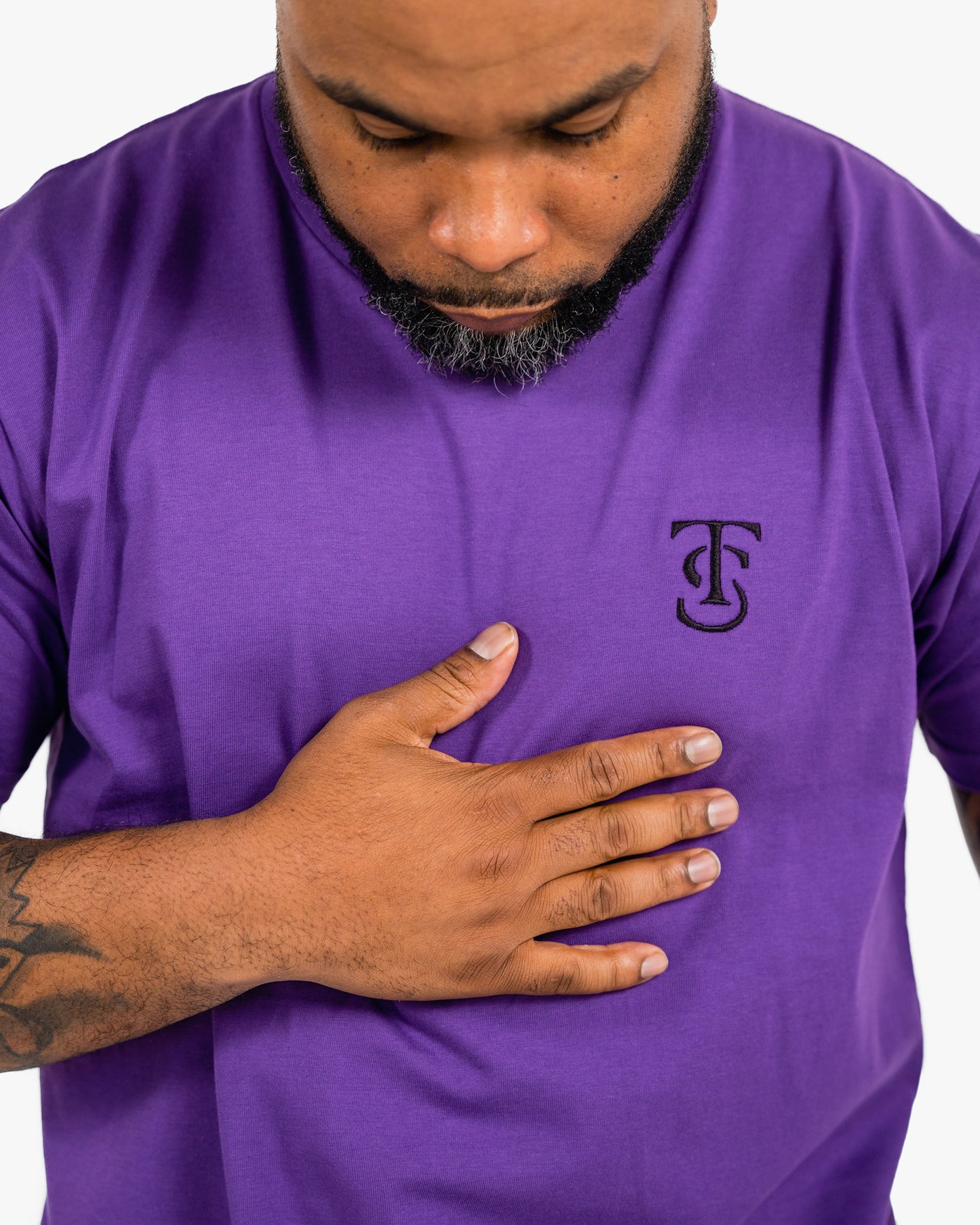 Icon Tee - Purple w/ Black
