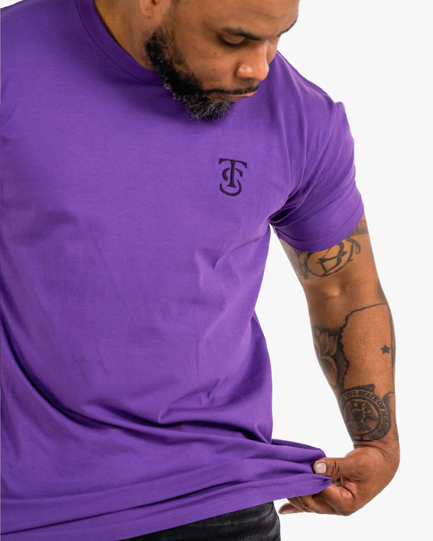 Icon Tee - Purple w/ Black