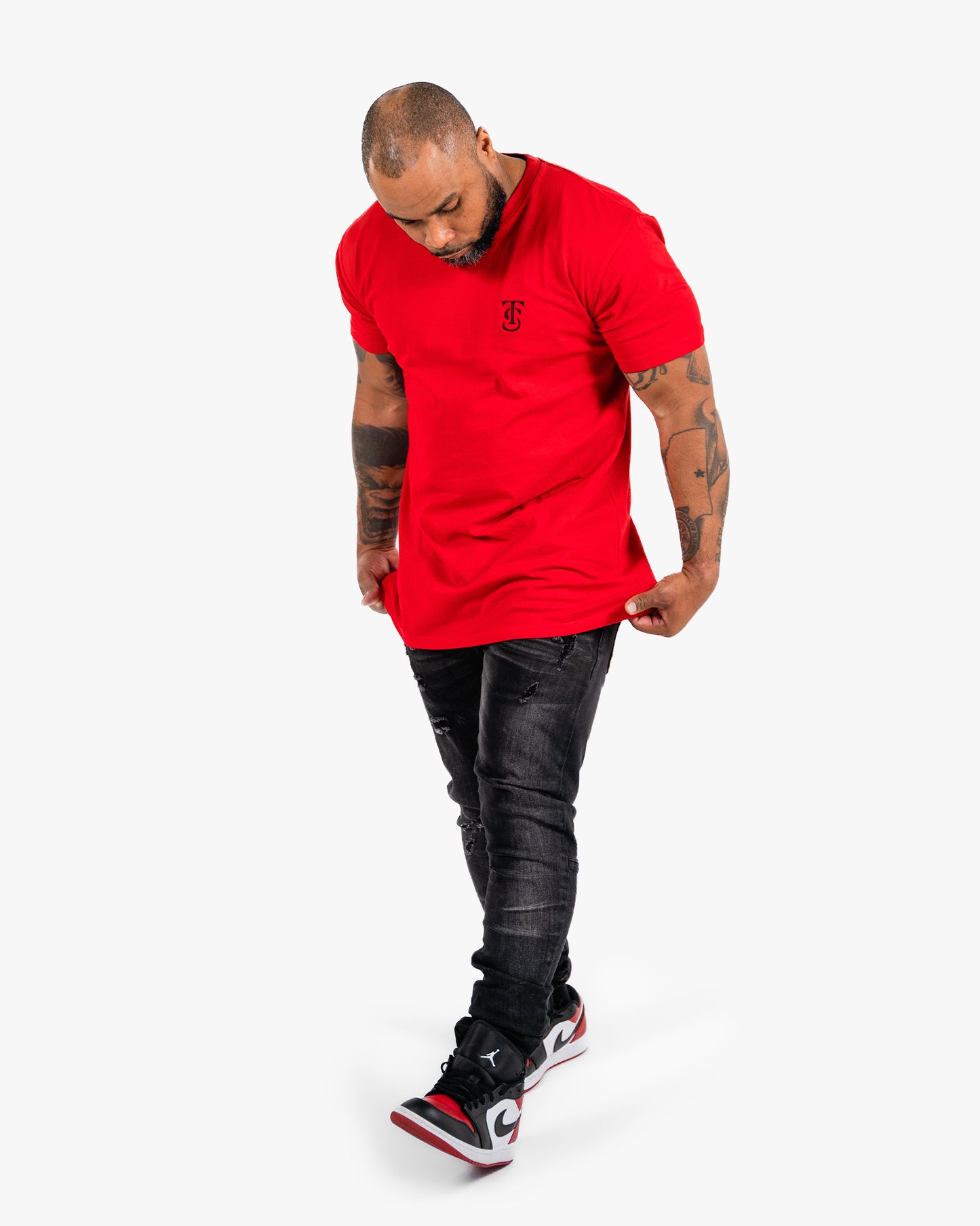 Icon Tee - Red w/ Black