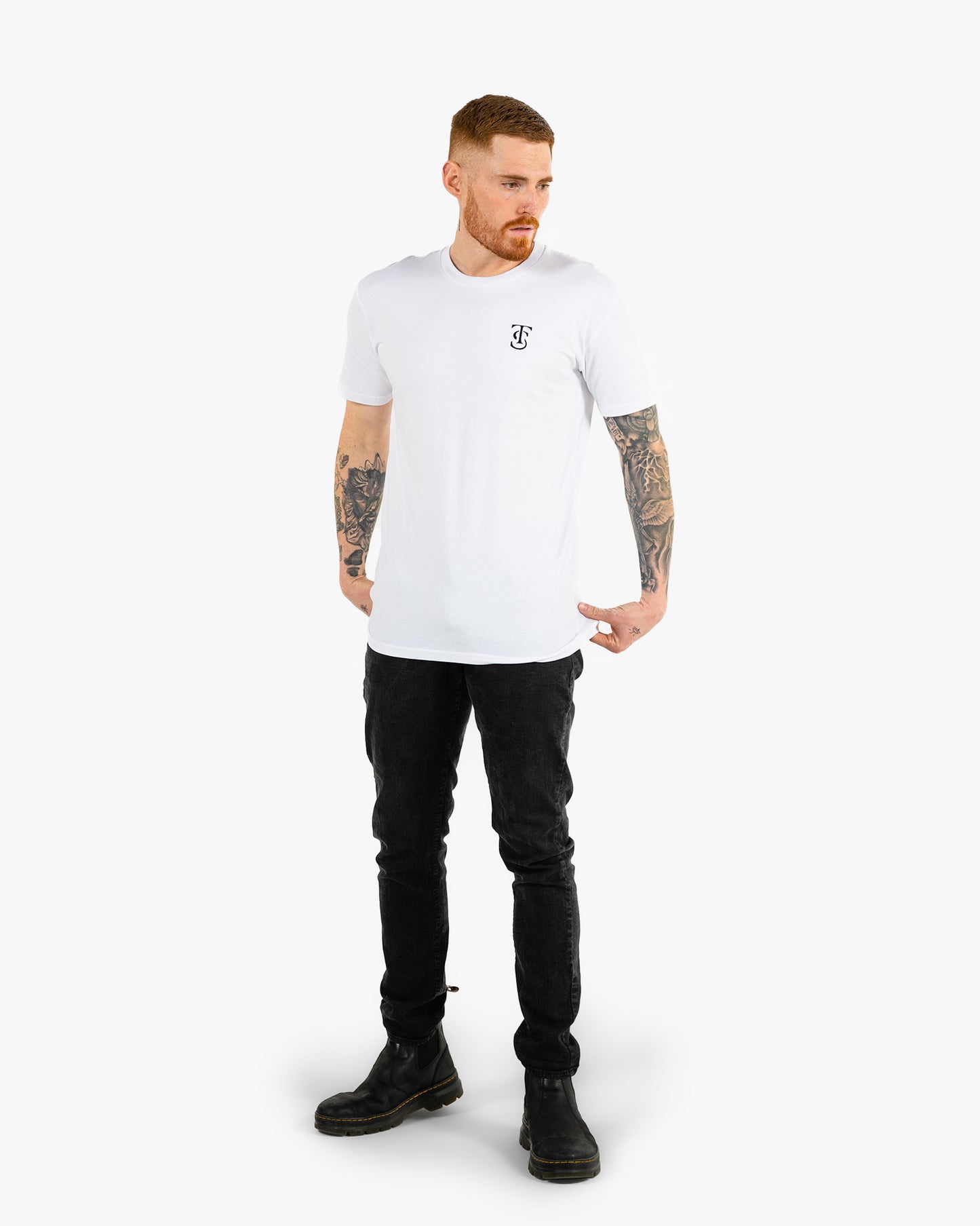 Icon Tee - White w/ Black