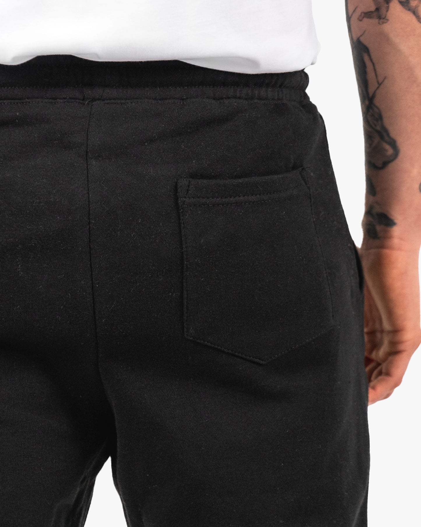 Mens Icon Sweat Shorts - Black w/ Black