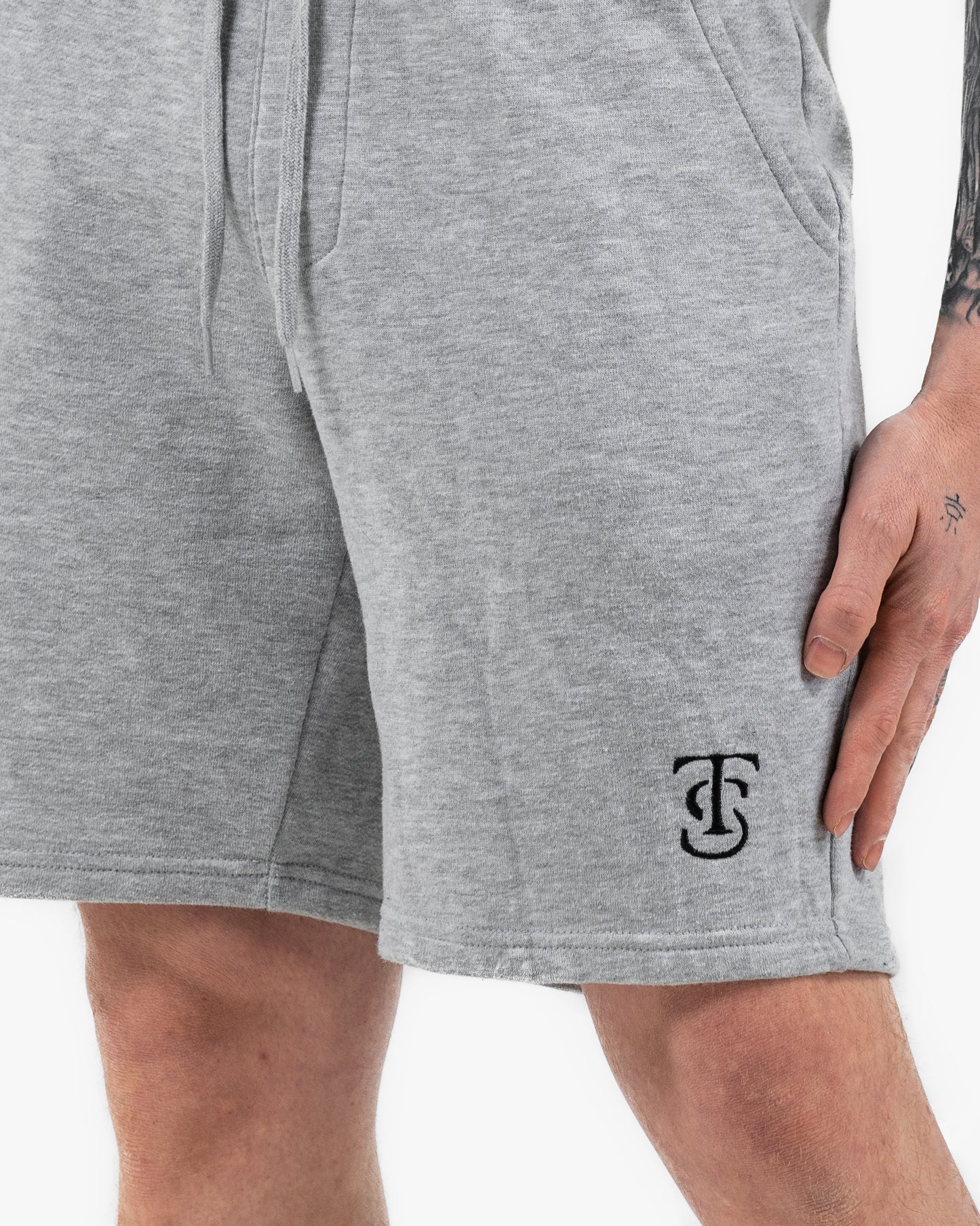 Mens Icon Sweat Shorts - Heather w/ Black