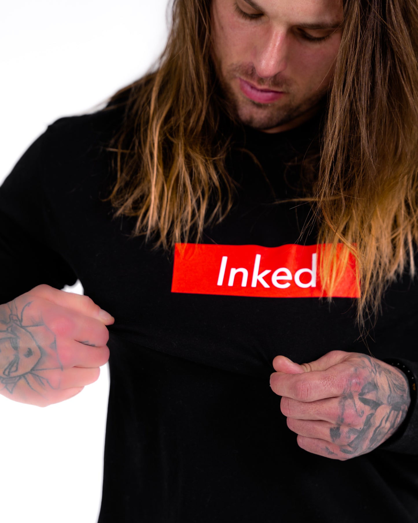 Inked Long Sleeve Tee - Black