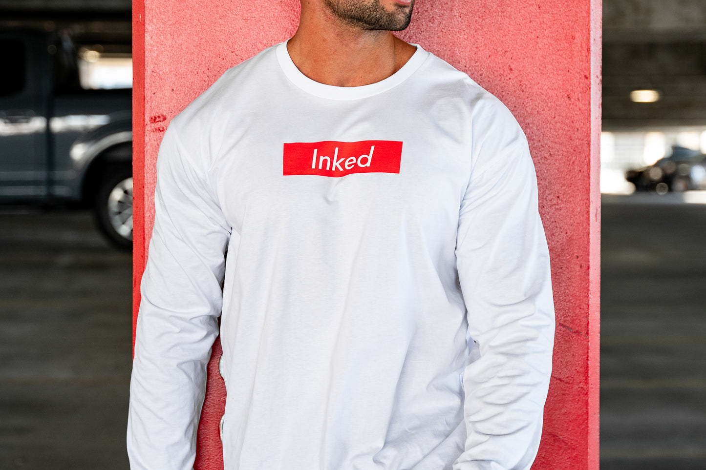 Inked Long Sleeve Tee - White
