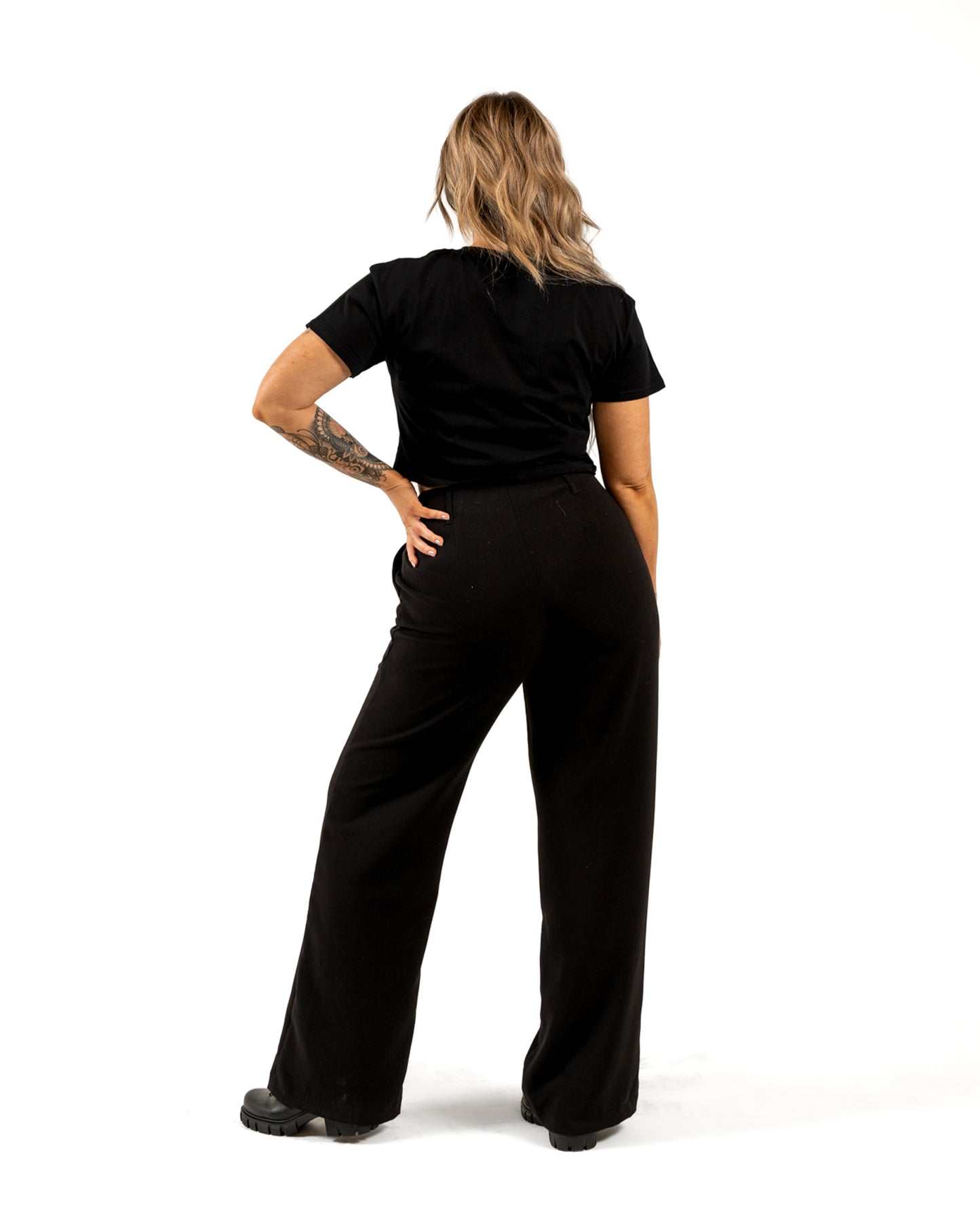 BRKTHEMLD Crop Tee - Black w/ Gold