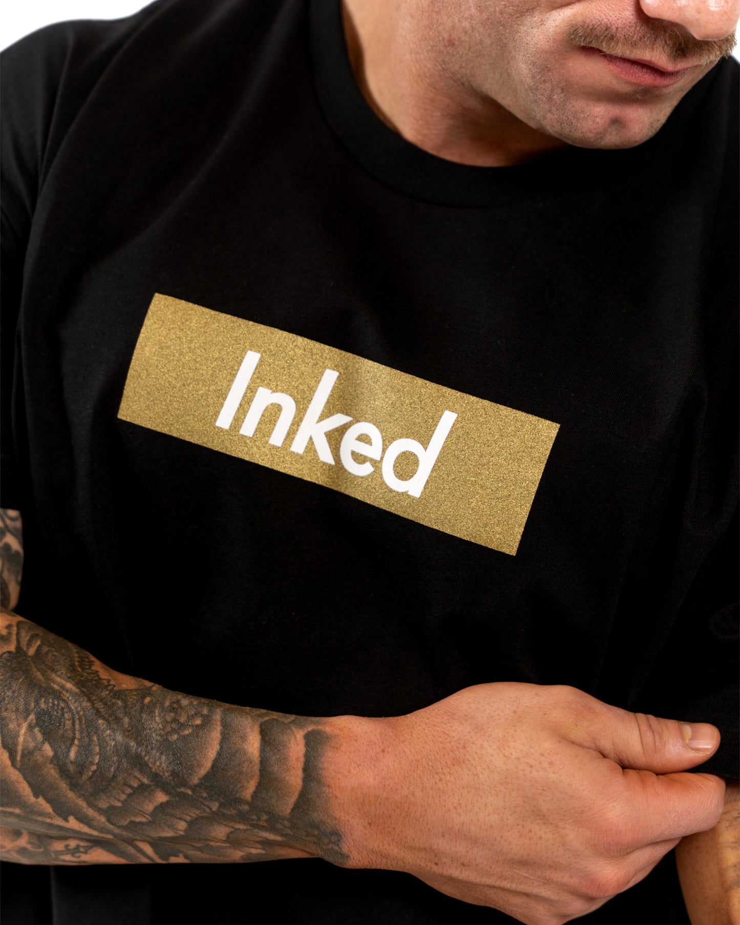 INKED Tee - Black w/ Gold