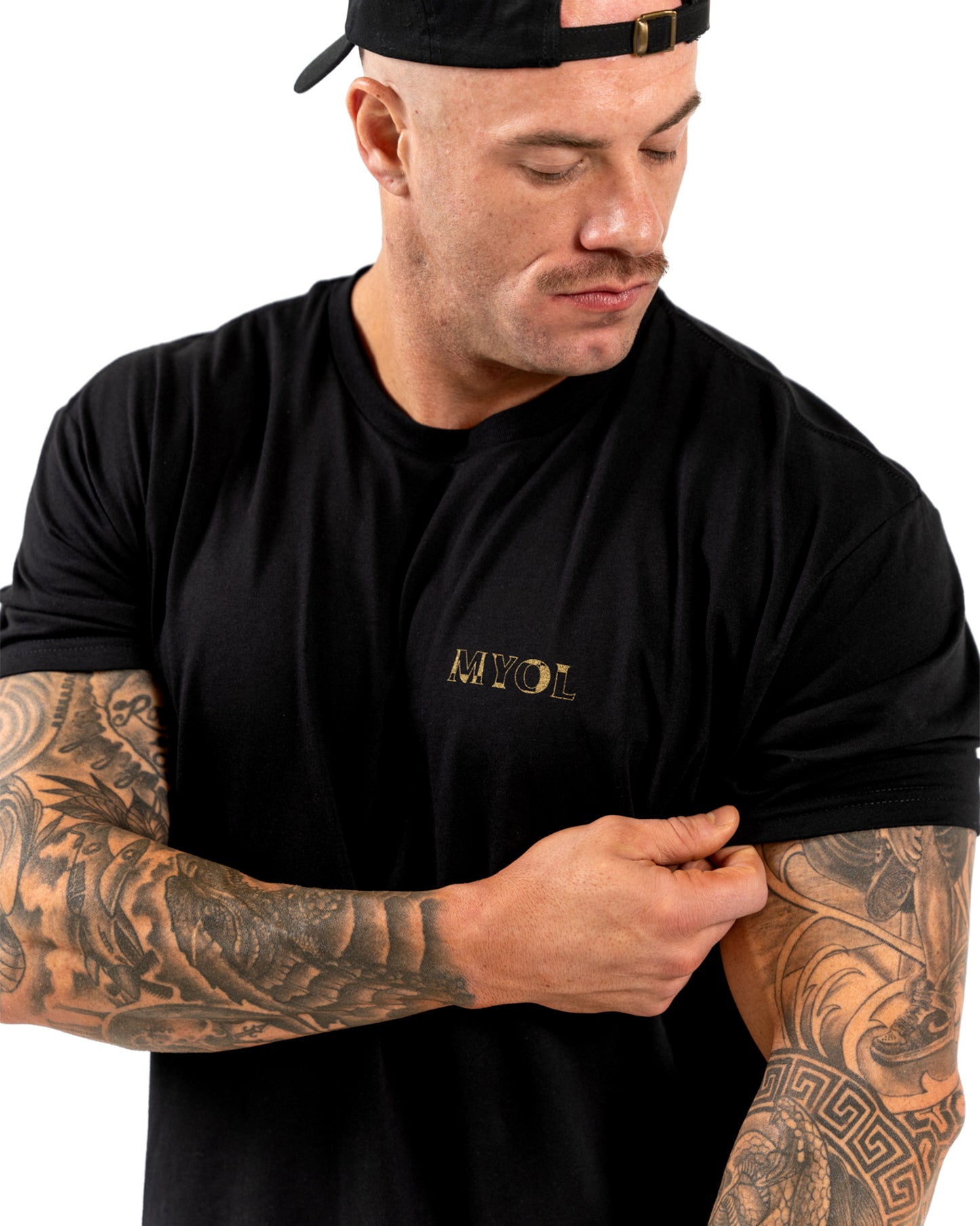 Make Your Own Luck T-Shirt - Black w/ Gold