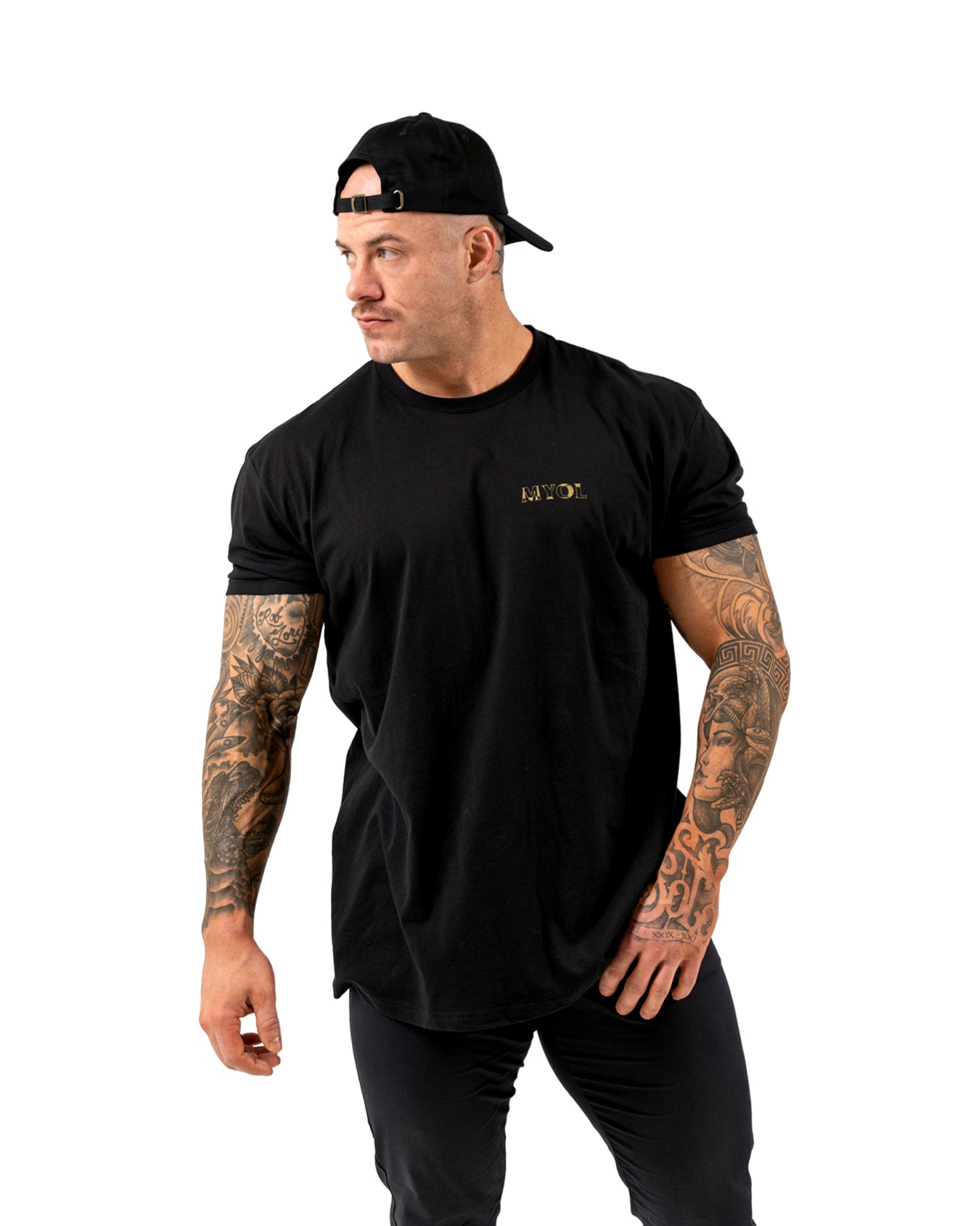 Make Your Own Luck T-Shirt - Black w/ Gold