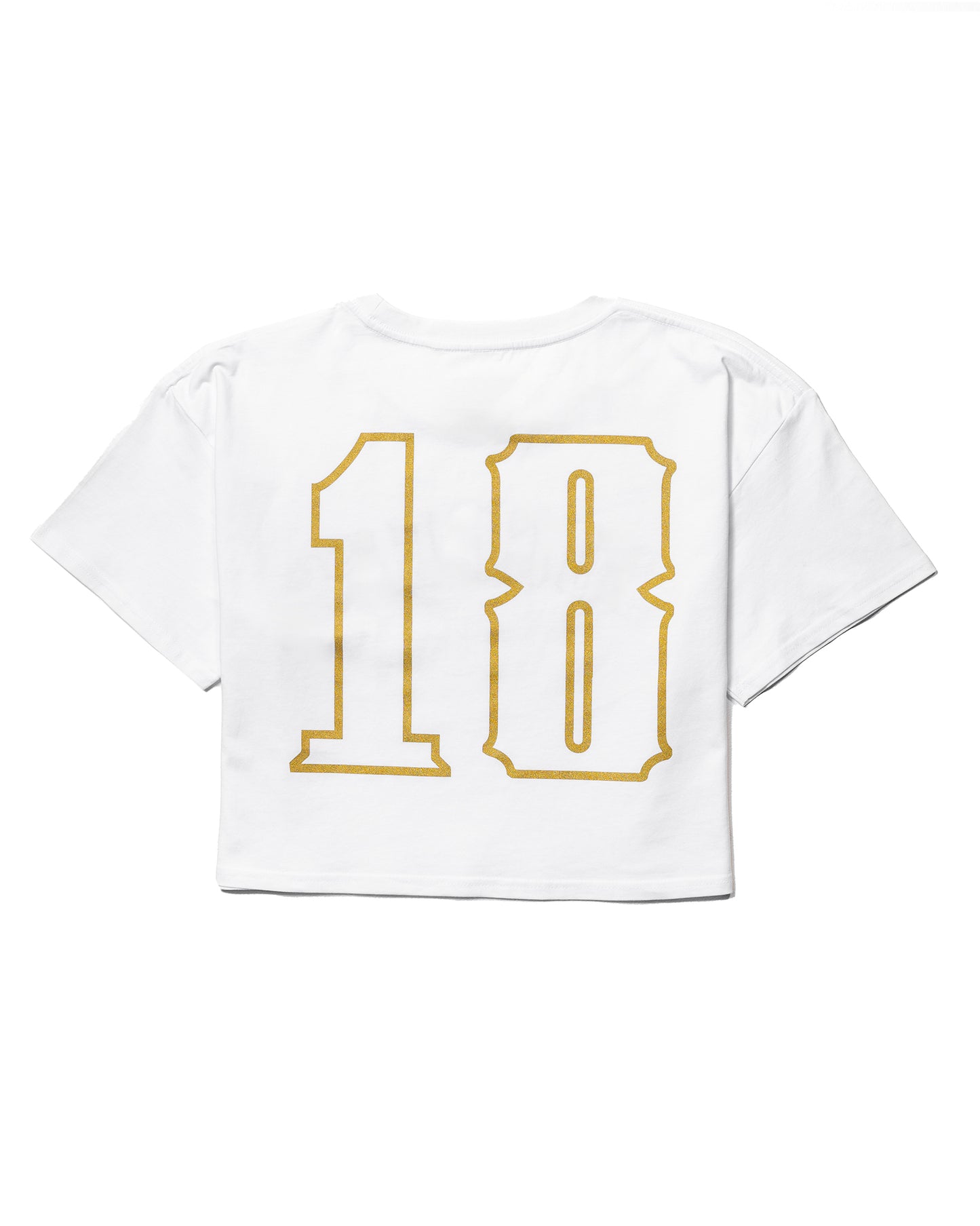 Success 18 Crop - White w/ Gold