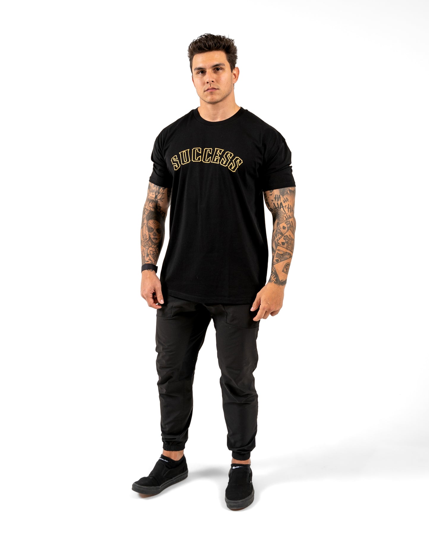 Success 18 Tee - Black w/ Gold