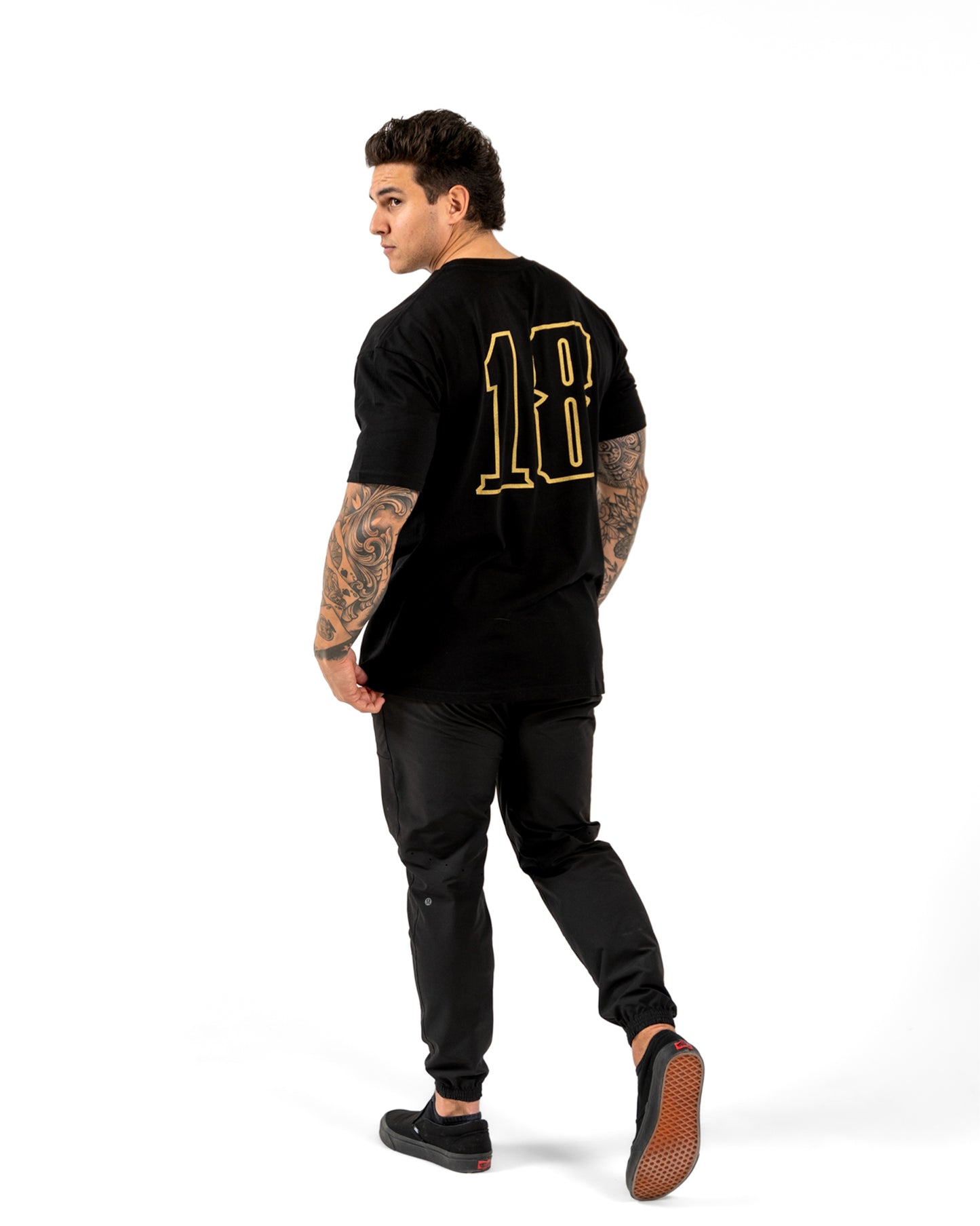 Success 18 Tee - Black w/ Gold