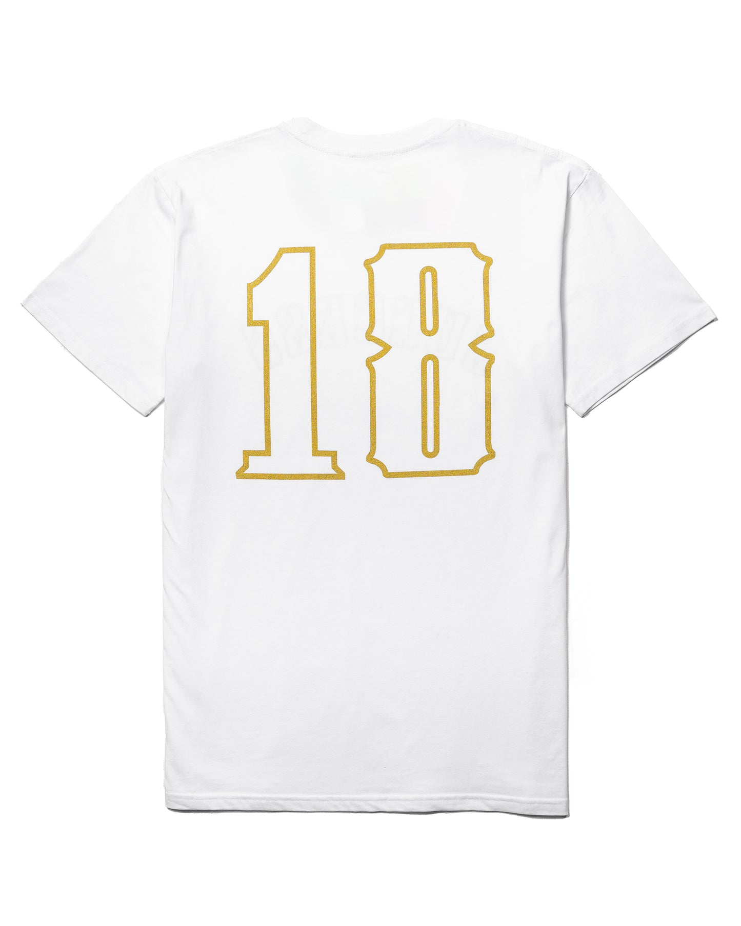 Success 18 Tee - White w/ Gold