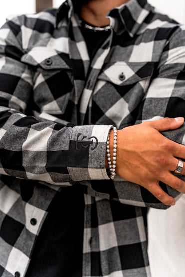 Flannel - Grey Heather / Black