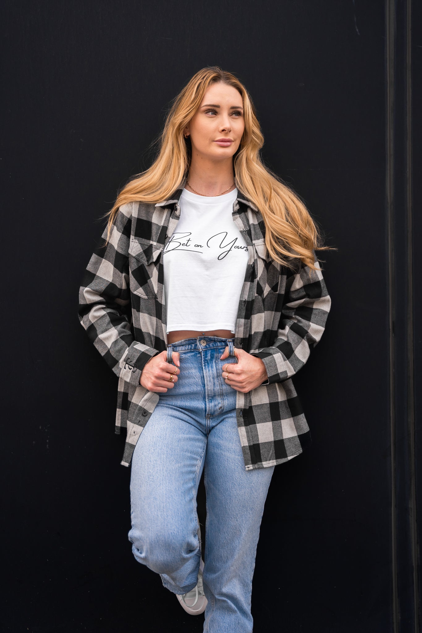 Flannel - Grey Heather / Black