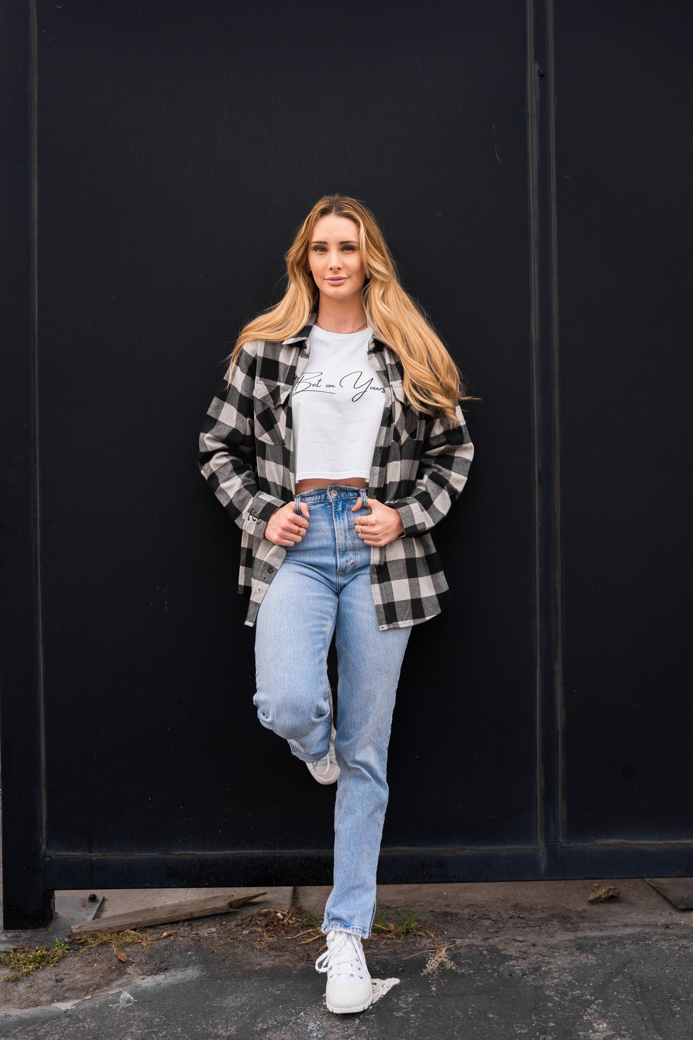 Flannel - Grey Heather / Black