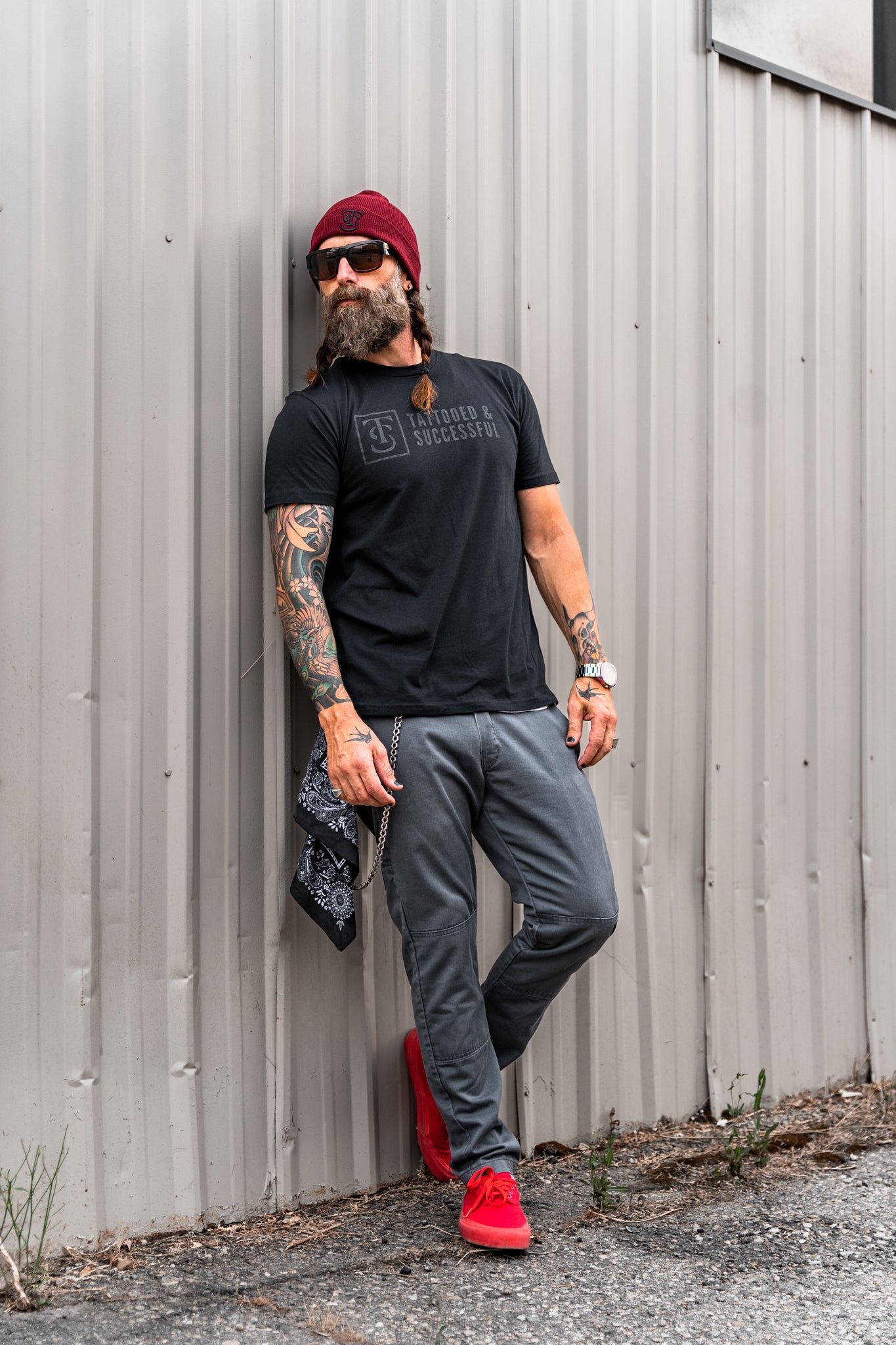 Icon Cuff Beanie - Maroon