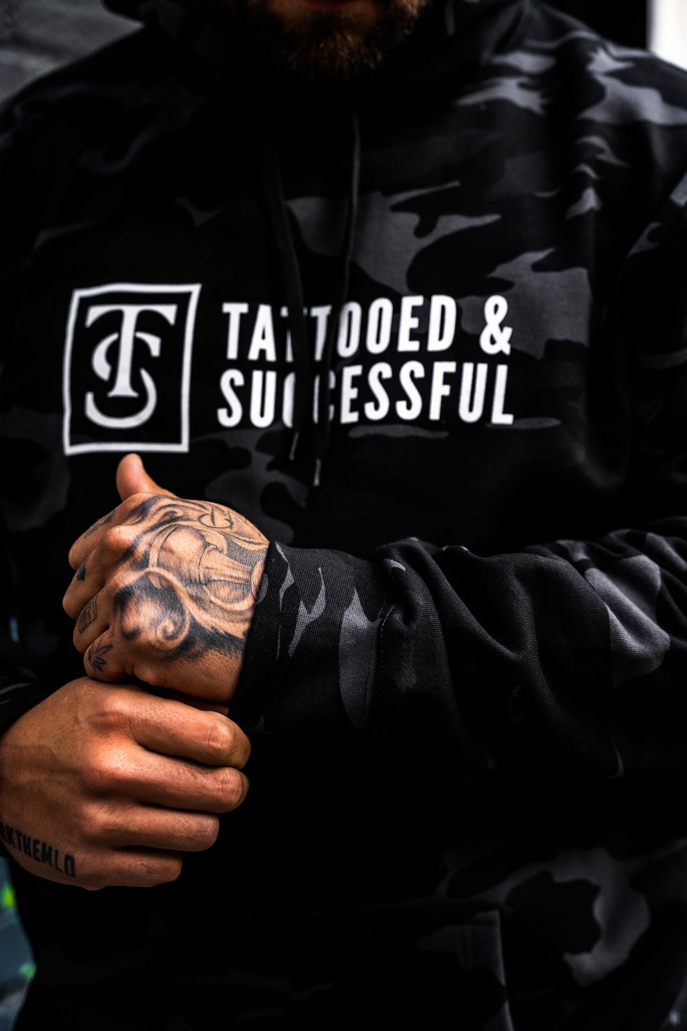 Core Hoodie - Black Camo