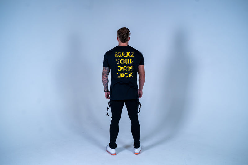 Classic Make Your Own Luck T-Shirt - Black & Yellow