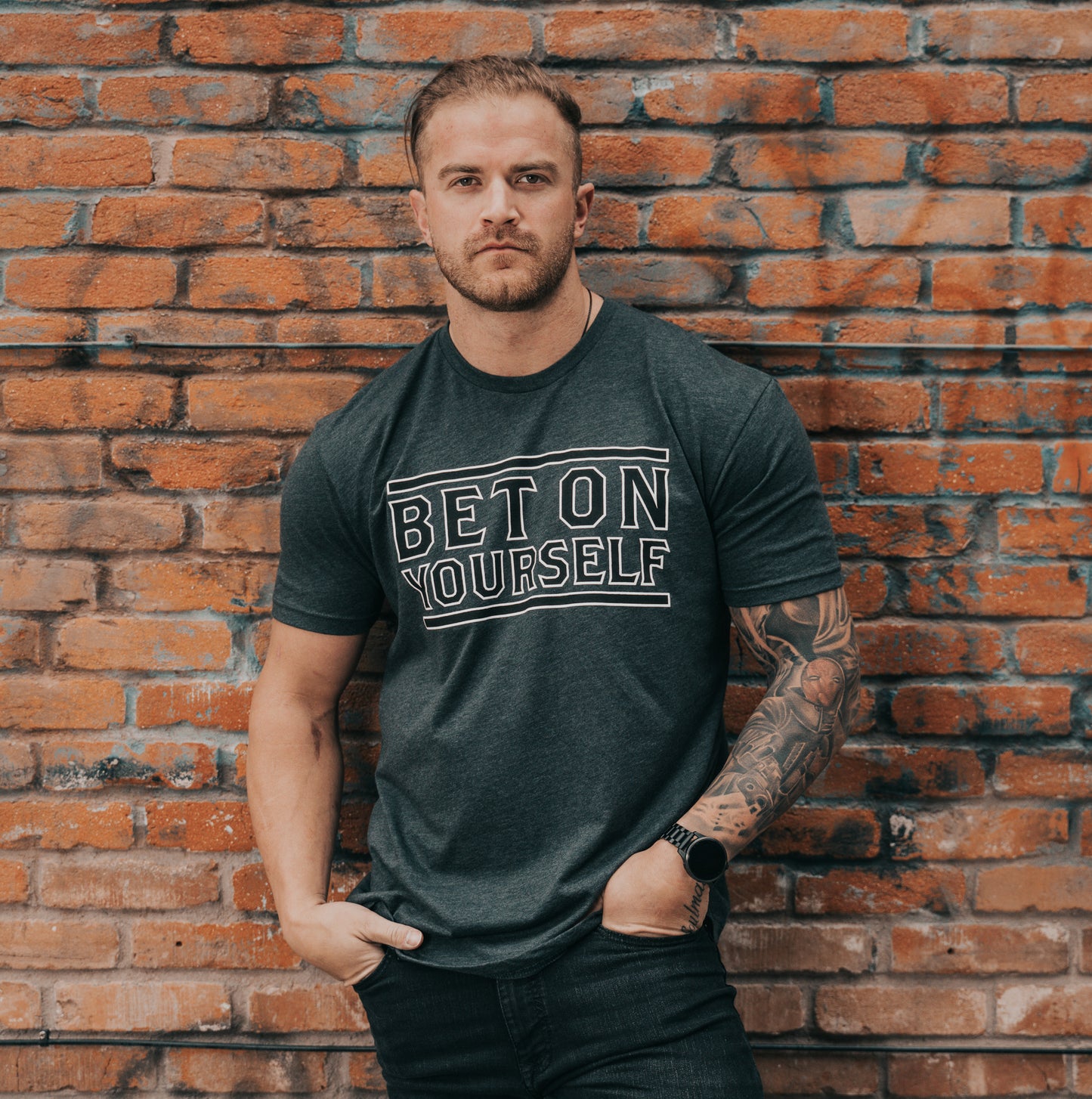 Bet On Yourself T-Shirt - Charcoal