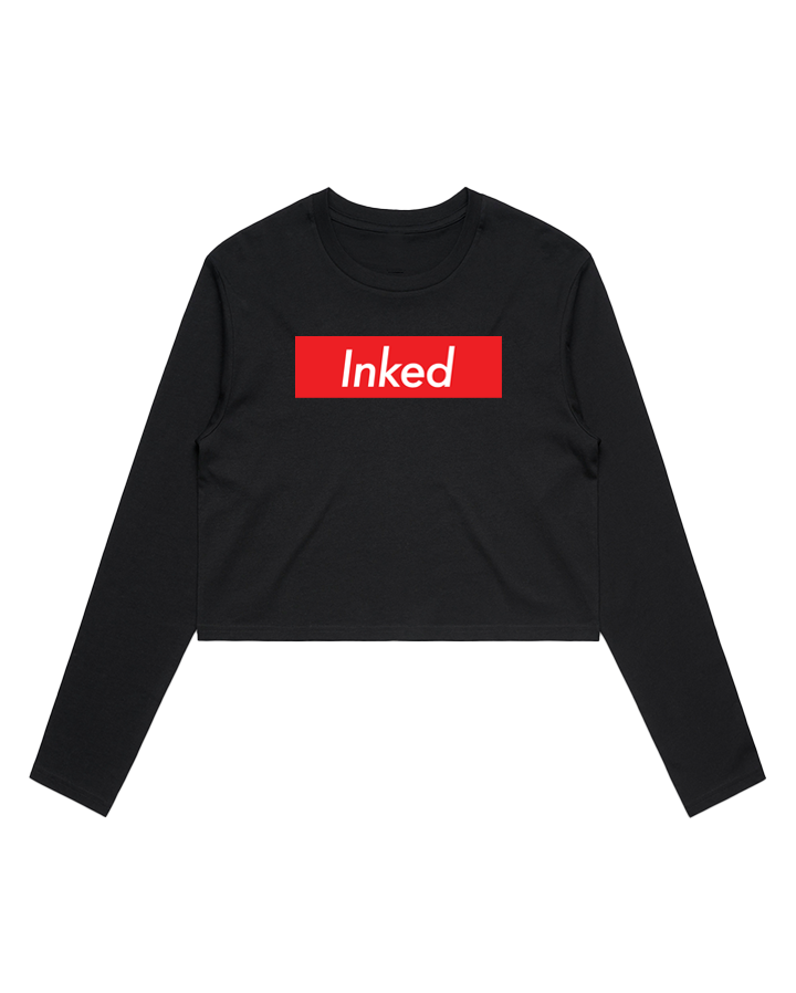 Inked Crop LS - Black