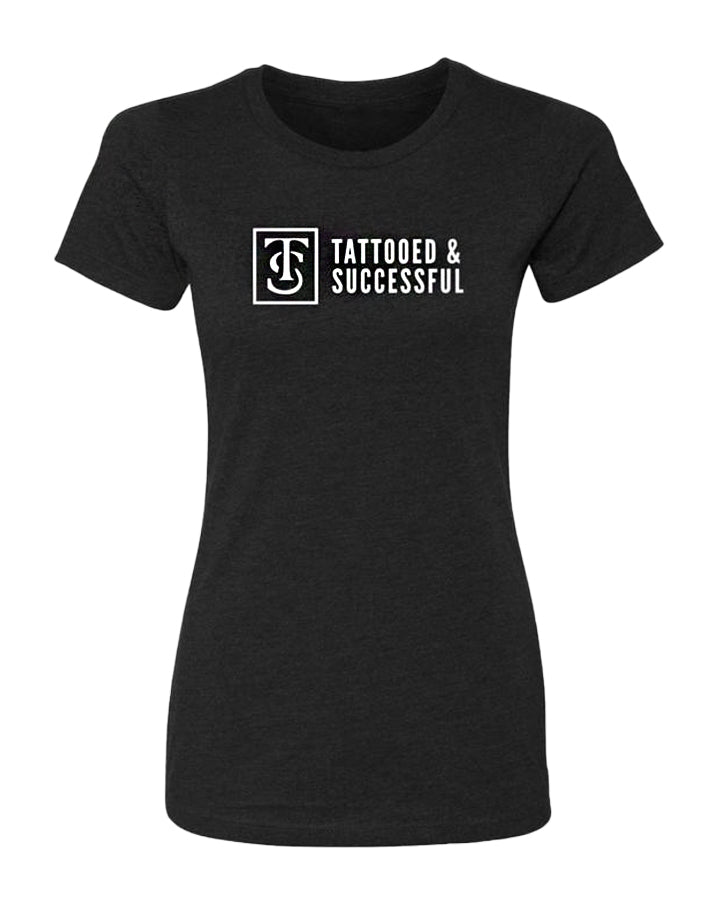 Women's Core T-Shirt - Black w/ White