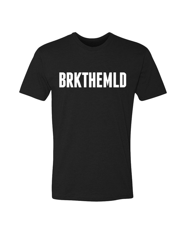 Classic BRKTHEMLD T-Shirt - Black w/ White