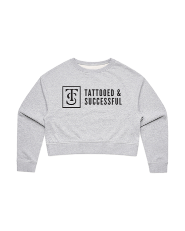 Core Crop Crew Sweatshirt - Athletic Heather