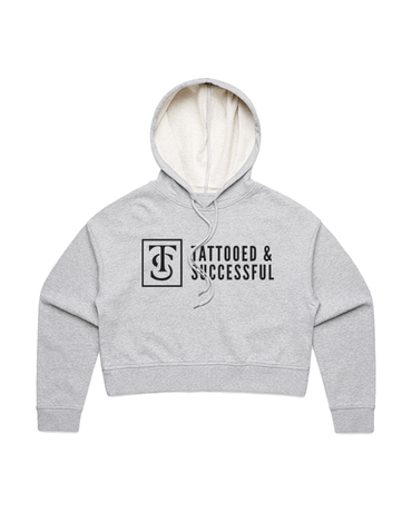 Core Crop Hoodie - Athletic Heather