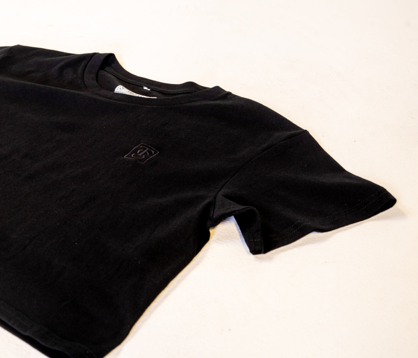 Premium Crop Tee - Blackout