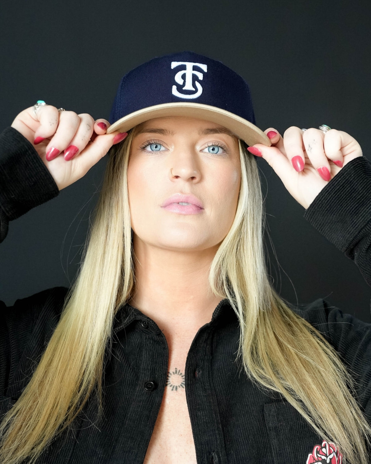 Fall Icon Hat - Navy/Tan