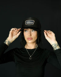 Vintage Trucker Hat- Black