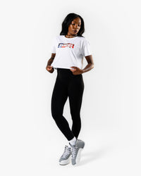 Stars & Stripes BRKTHEMLD Crop  - White