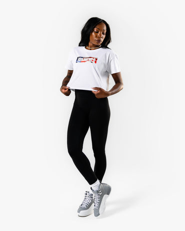 Stars & Stripes BRKTHEMLD Crop  - White