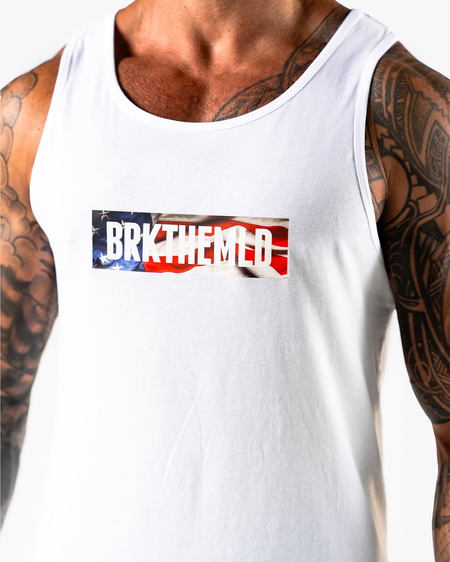 Stars & Stripes BRKTHEMLD Tank - White