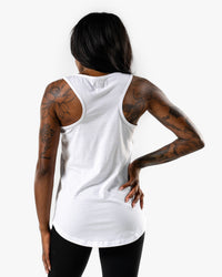 Stars & Stripes Racerback Tank  - White